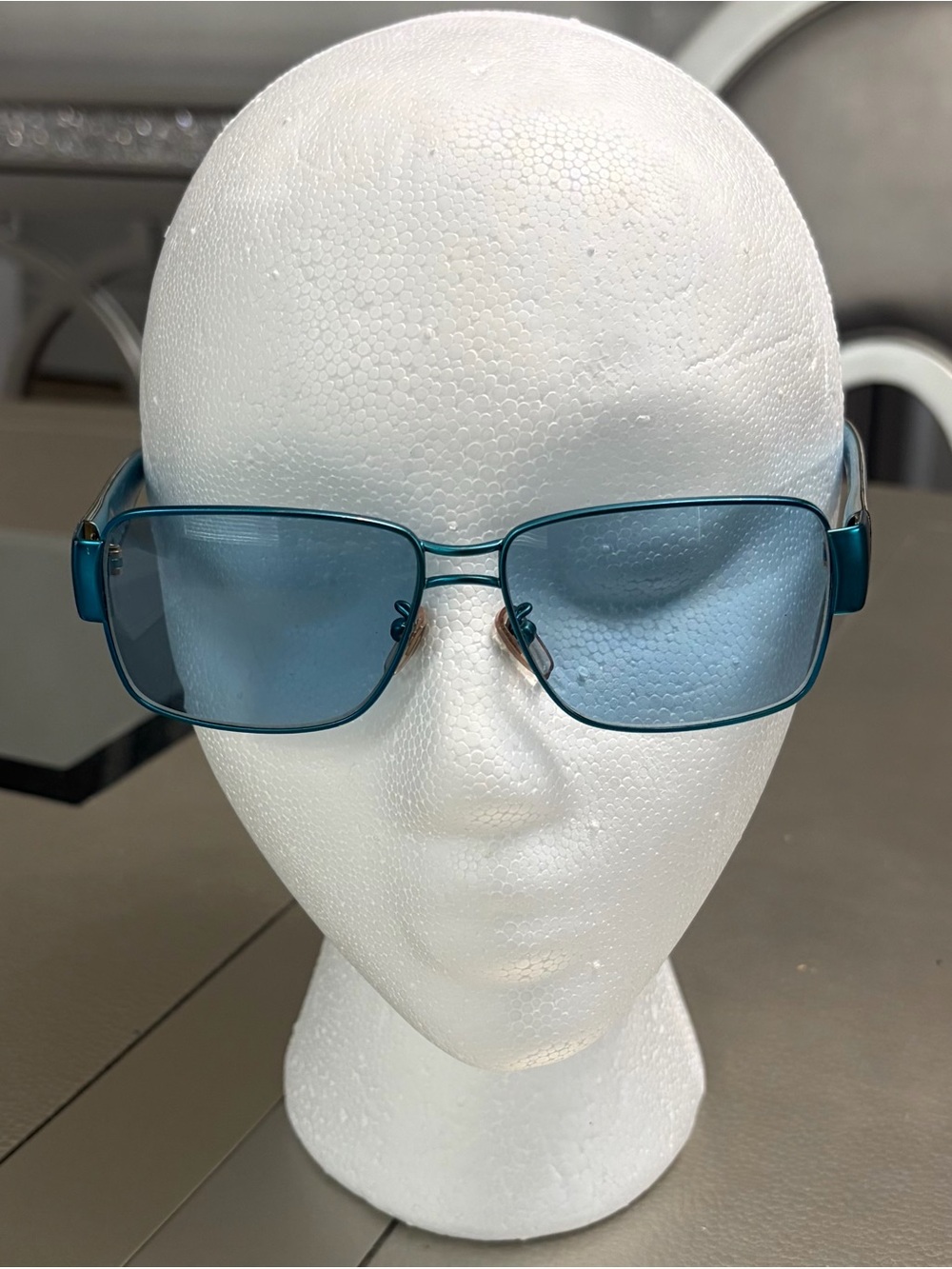 VERSACE MOD. S93 COL. 55M BLUE GREEK KEY SUNGLASSES AUTHENTIC MADE IN ITALY